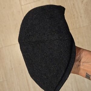 Bailey of Hollywood Stylish Wool Blend Black Tweed Cap